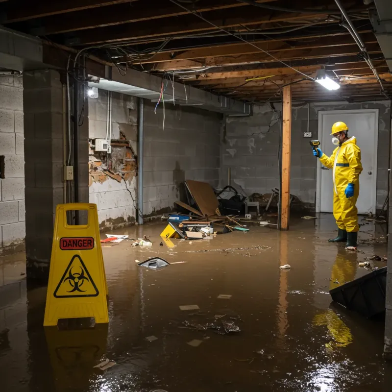 Flooded Basement Electrical Hazard in West Side Highway, WA Property